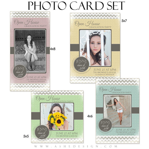Senior Girl Graduation Photo Cards | Modern Simplicity
