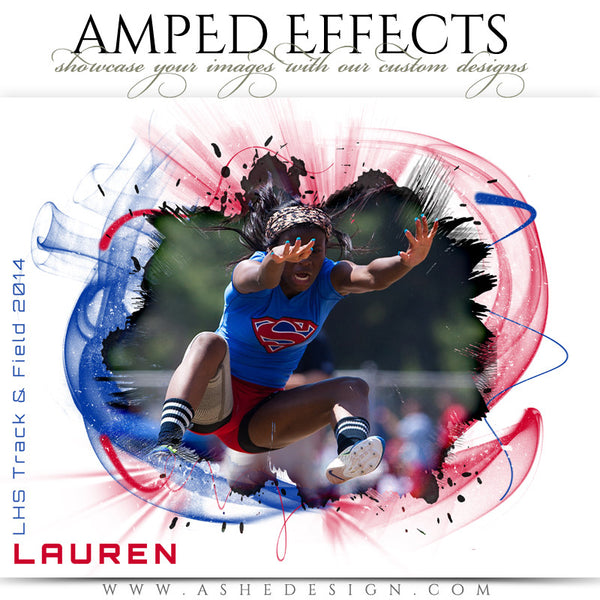 Ashe Design | Amped Effect | Color Vortex Sports Photography Template