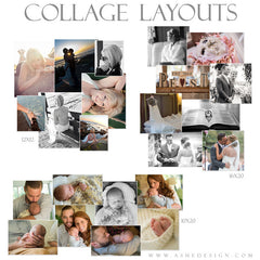 Photoshop Collage Layouts (12x12,16x20,10x20) - Simply Stated Scattered