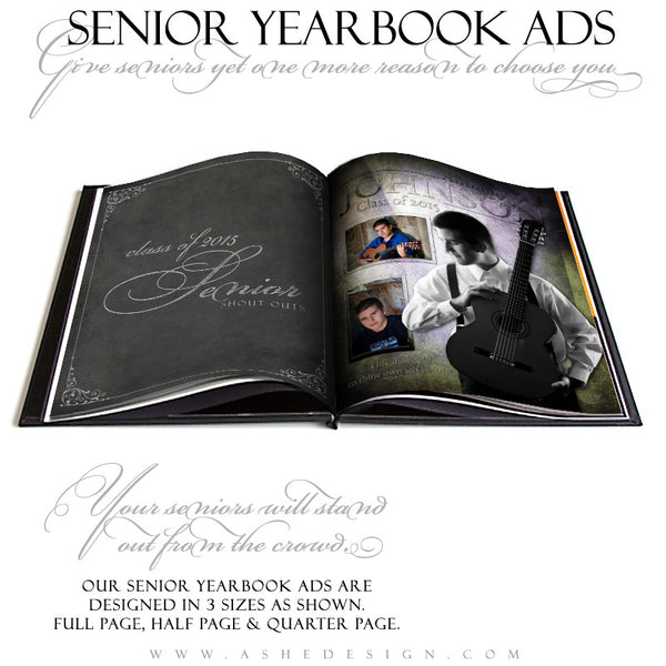 Senior Yearbook Ads for Photoshop | Raise The Bar open book