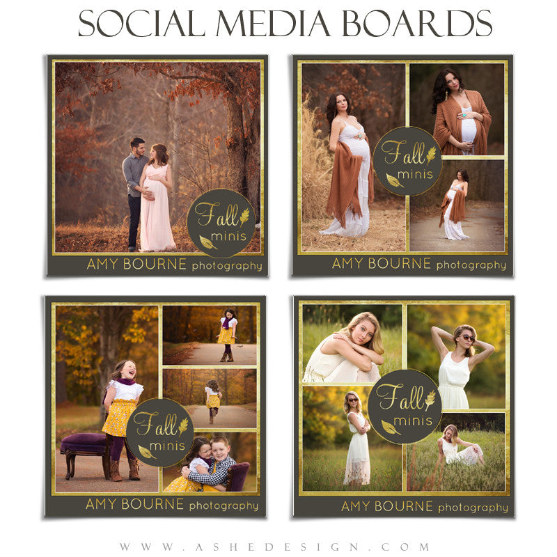 Social Media Boards | Fall Foil set