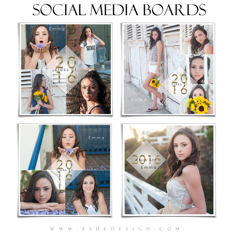 Social Media Boards | Class Of 2016 set