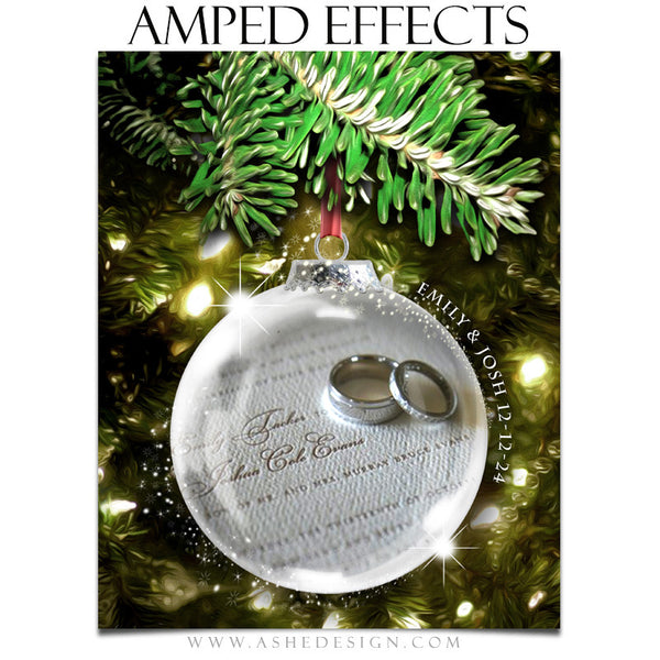 Ashe Design | Amped Effects Photography Templates | Star Dust Glass Ornament 3