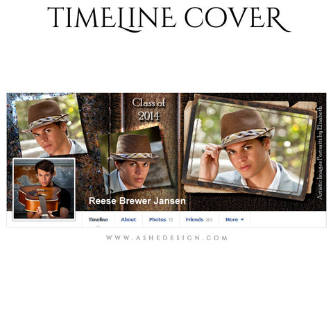 Leather Stitched Timeline Cover web display