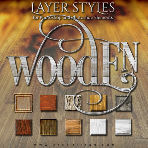 Layer Styles - Wooden full web display