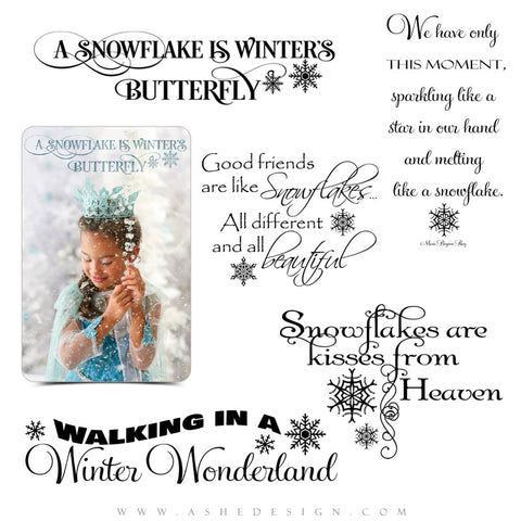 Photoshop Christmas Word Art | Winter Wonderland