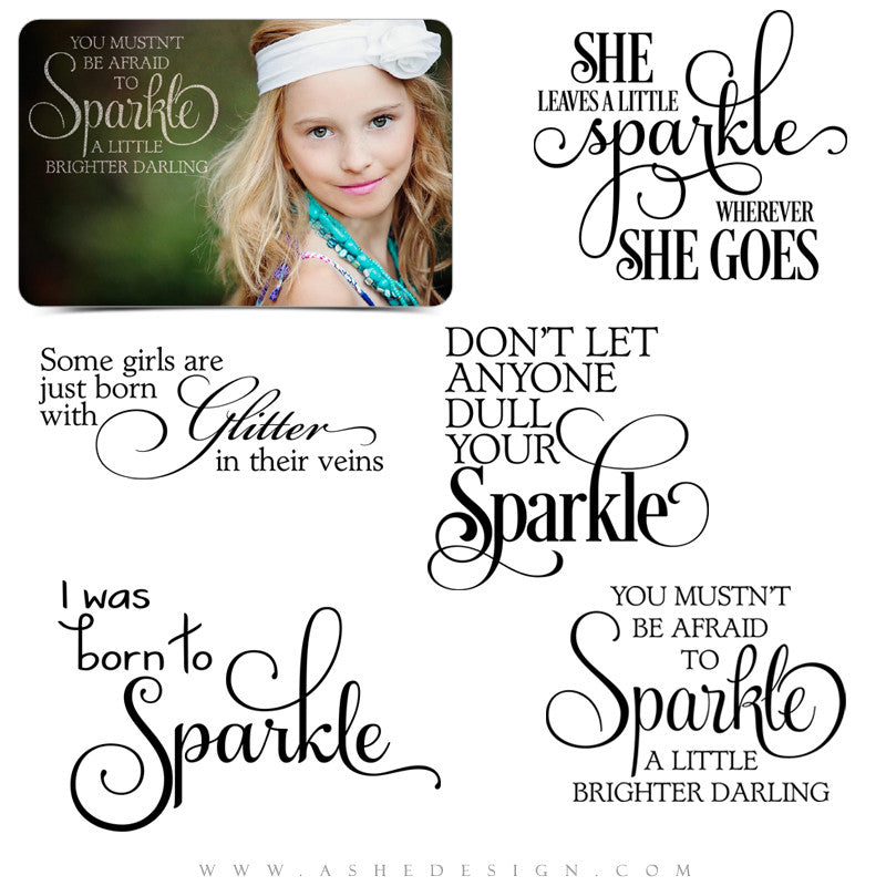Amped Up Photoshop Word Art  Leave A Little Sparkle – AsheDesign