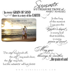 Beach Word Art quotes - Grains Of Sand