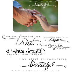 Word Art Collection - Hand Drawn - Start Something Beautiful