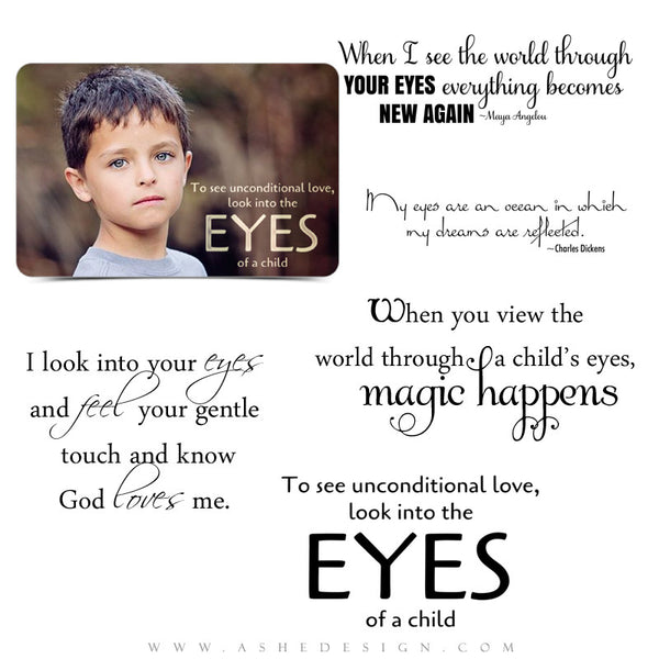 Eyes Of A Child Motivational Word Art Quotes