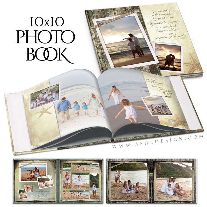 Photo Book 10x10 | Footprints In the Sand cover
