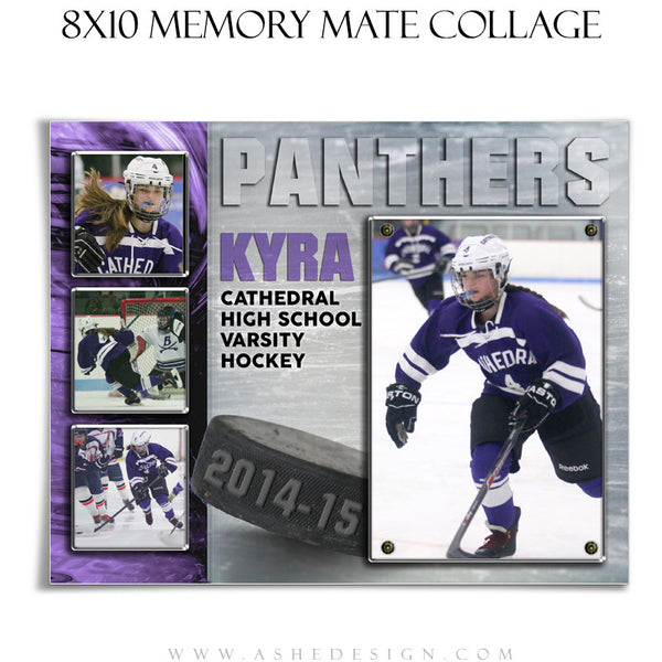 Sports Memory Mate Templates 8x10 | Ice Hockey HZ