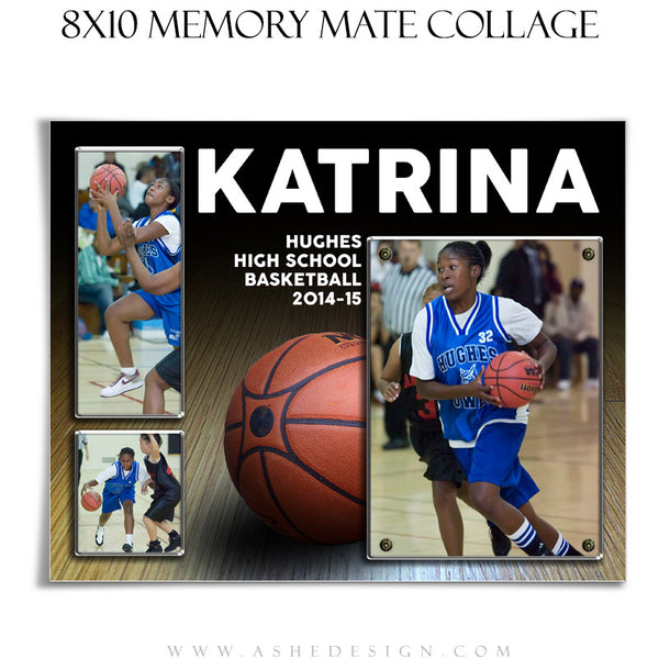 Sports Memory Mate Templates 8x10 | Basketball HZ