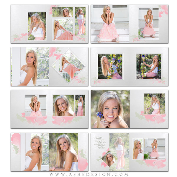 Photo Book Templates 12x12 | Watercolors pages