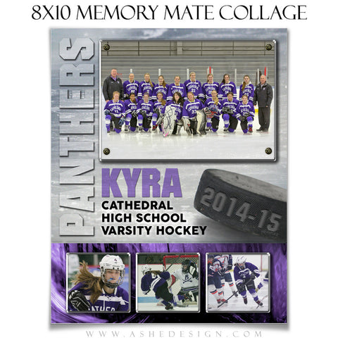 Sports Memory Mate Templates 8x10 | Ice Hockey VT