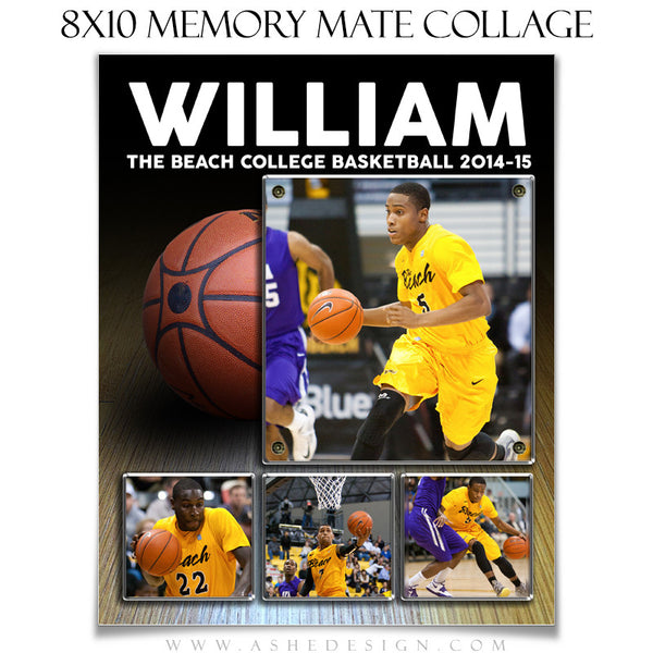 Sports Memory Mate Templates 8x10 | Basketball VT