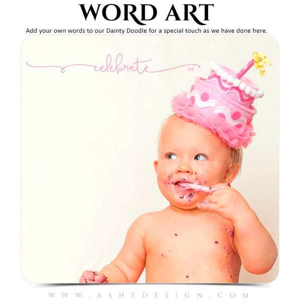 Inspirational Photoshop Word Art Set | Dainty Doodles celebrate
