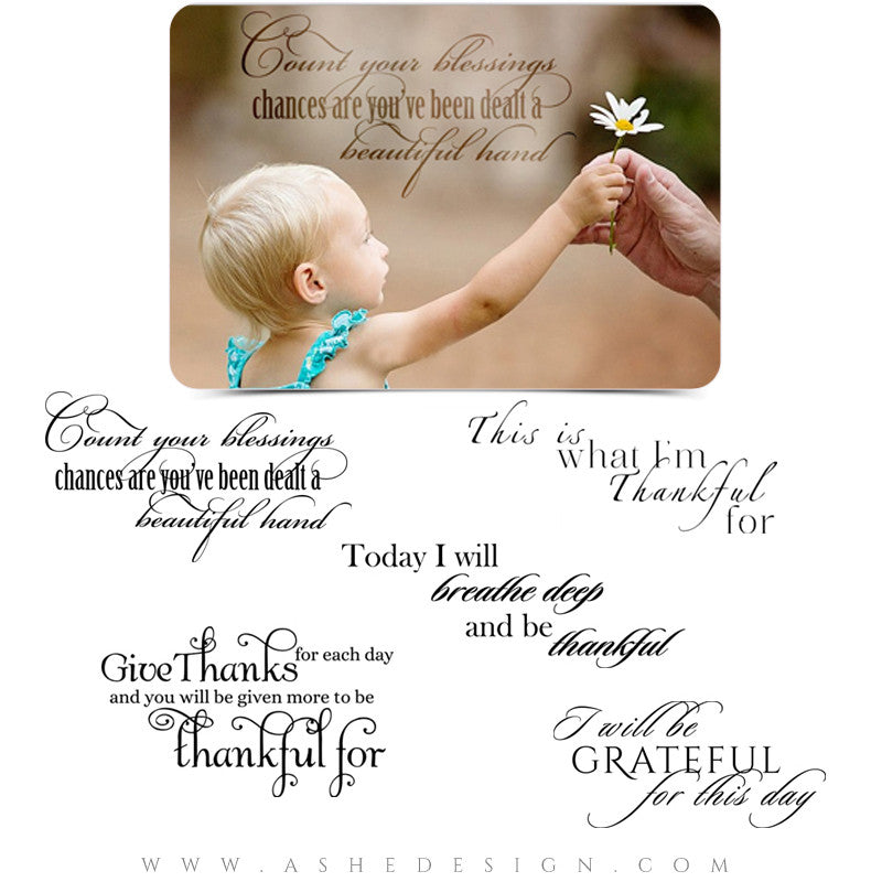 Inspirational Word Art Quotes - Count Your Blessings